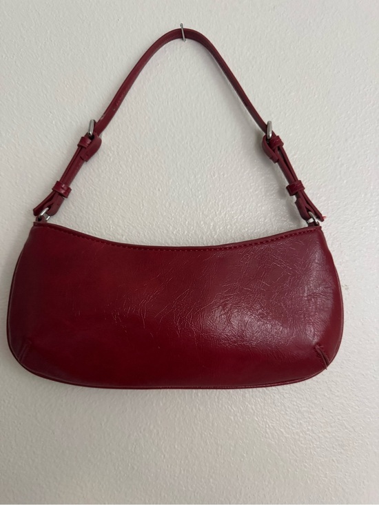 Zara Handbags - Zara Burgundy Shoulder Bag